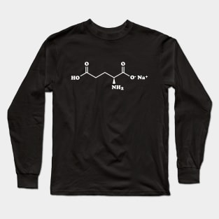 MSG Monosodium Glutamate Molecular Chemical Formula Long Sleeve T-Shirt